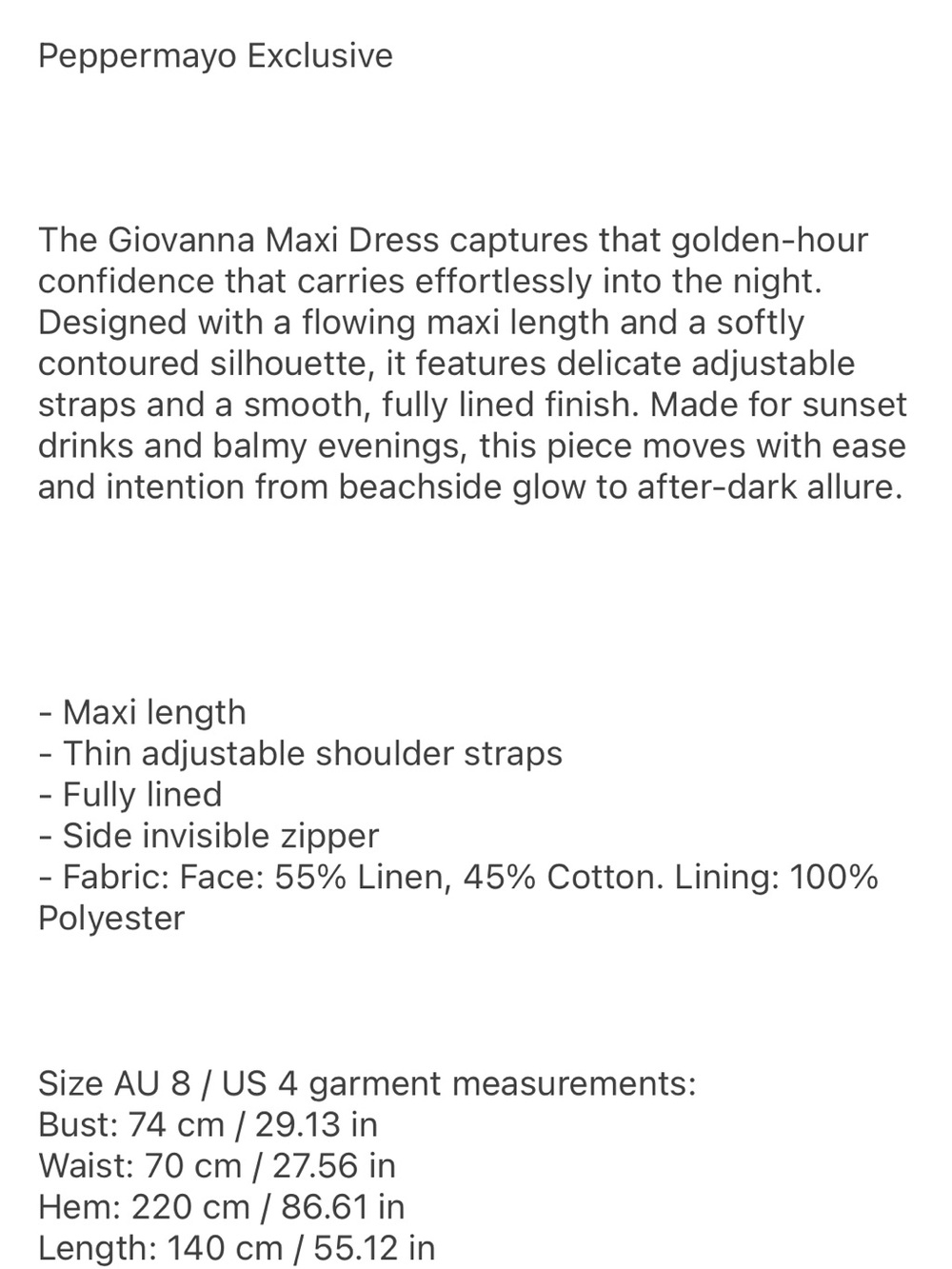 Peppermayo White Linen Maxi Dress - Picture 5 of 8